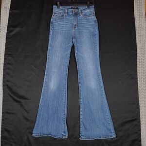 Judy Blue Jeans Flare Womens 3/26 Blue Stretch Denim High Rise Medium Wash